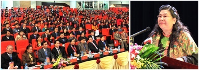 Phó chủ tịch QH Tòng Thị Phóng dự và phát biểu chỉ đạo Hội nghị