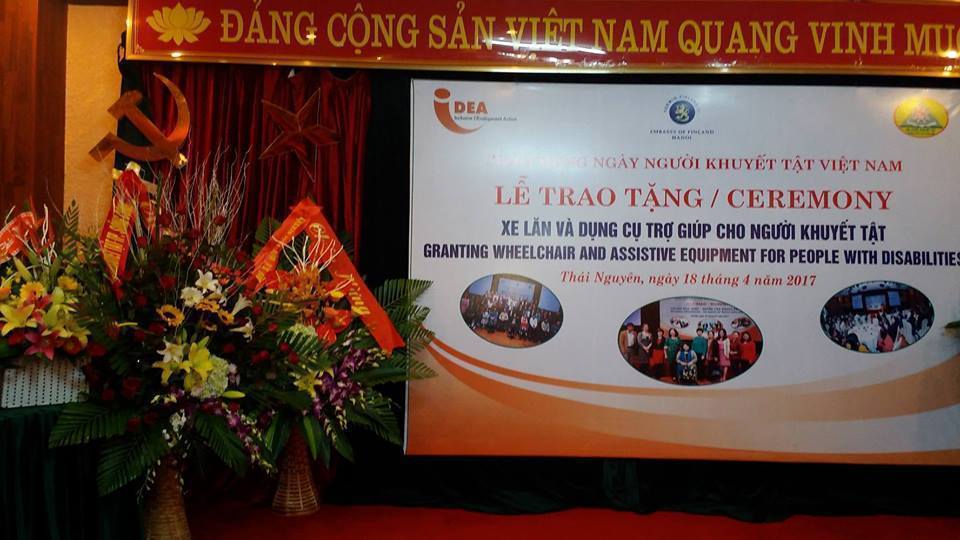 Tham dự Lễ kỷ niệm ngày Người khuyết Việt Nam tại thành phố Thái Nguyên