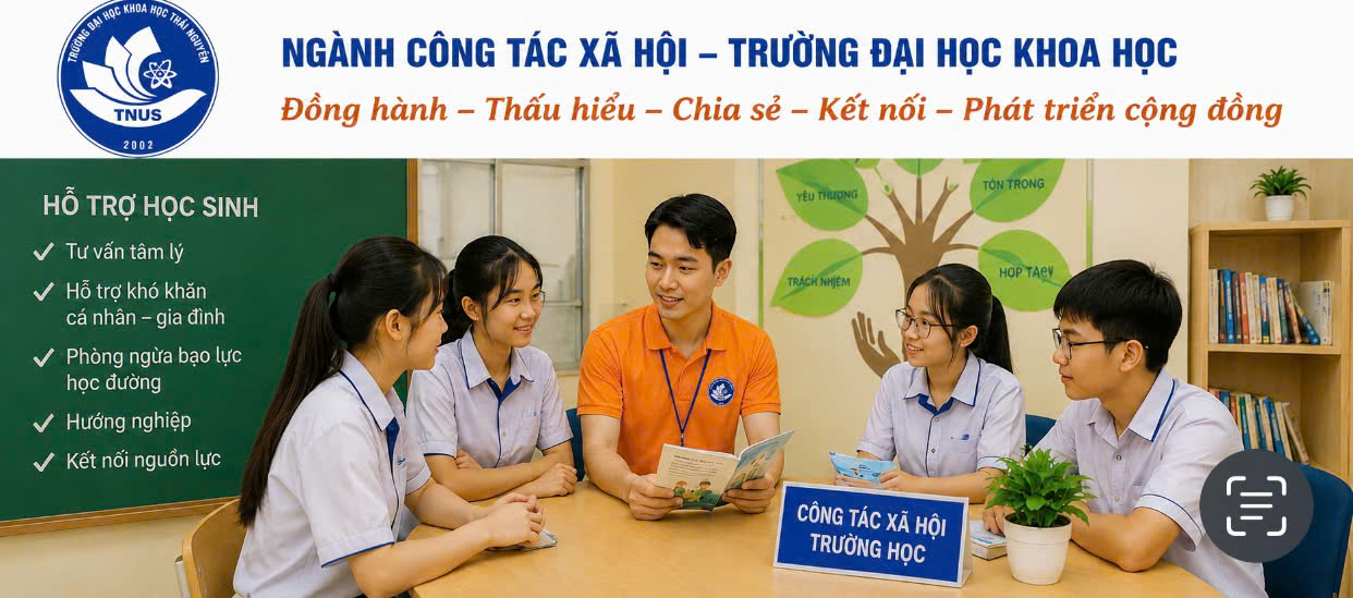 Trường Đại học Khoa học đào tạo ngành Công tác xã hội đáp ứng nhu cầu tư vấn học đường và chăm sóc sức khỏe tâm thần
